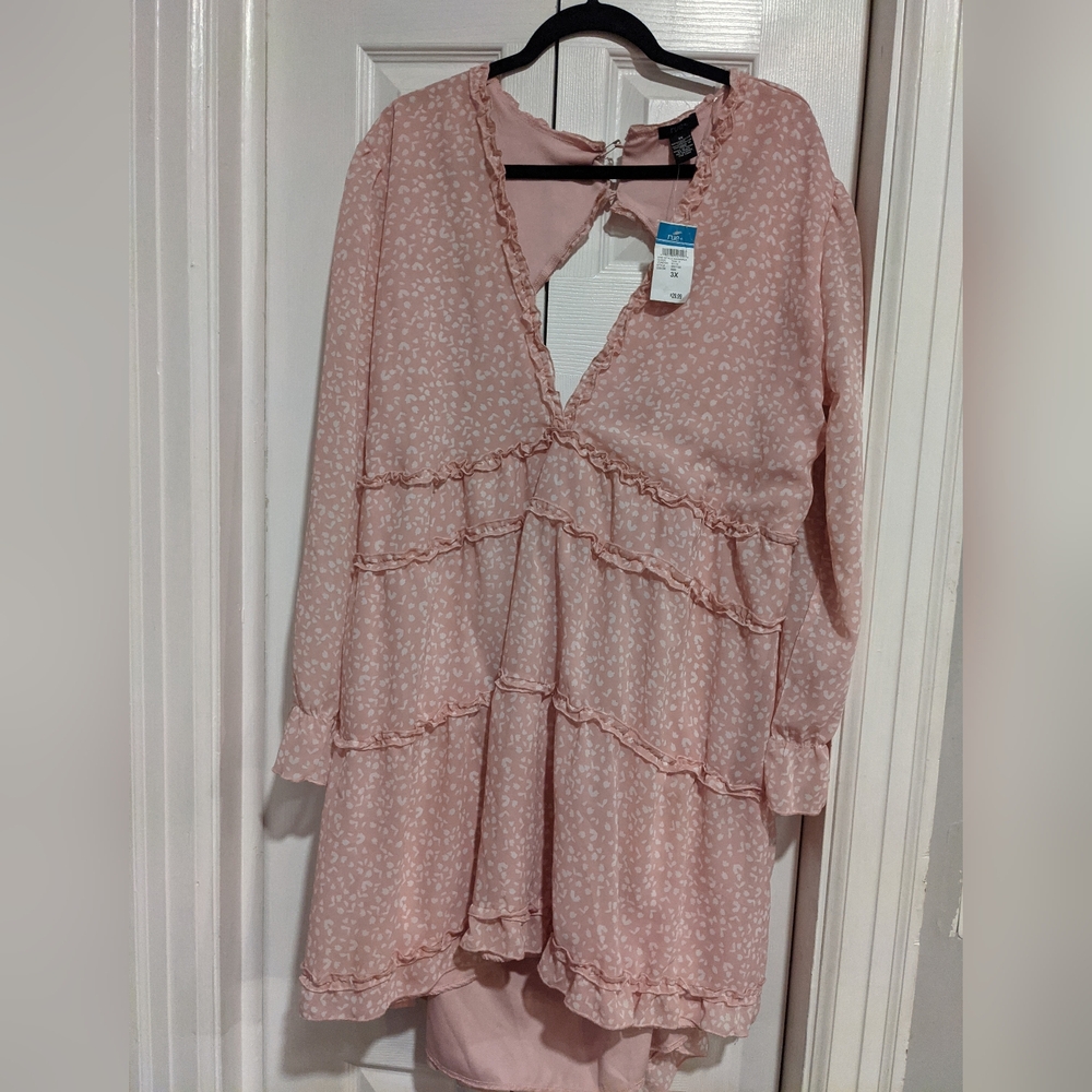 Rue+ Pink Ruffled Blouse